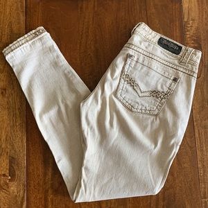 ROSE Royce Mink Colored Off-white Randi Skinny Jean Size 29 9/10